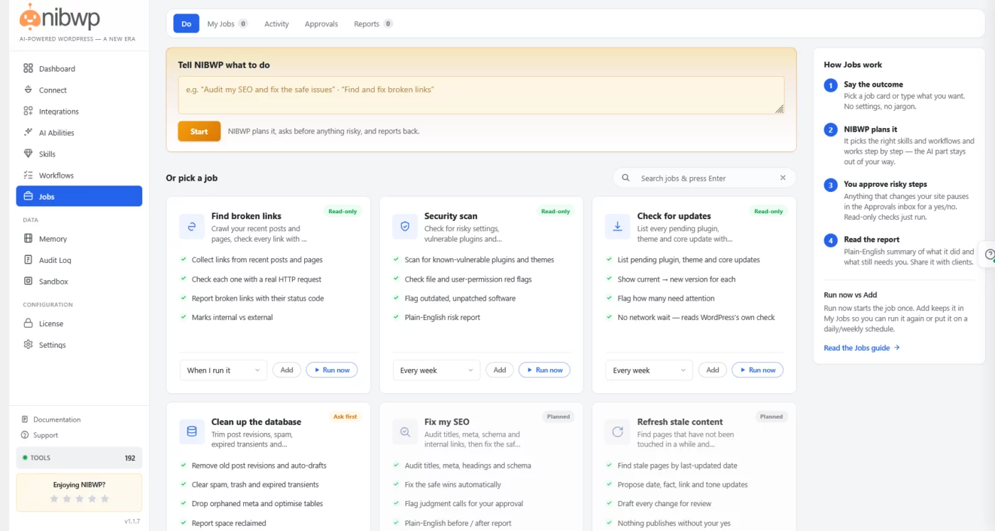 Introducing Jobs (Beta) — your WordPress site can now work while you sleep.
