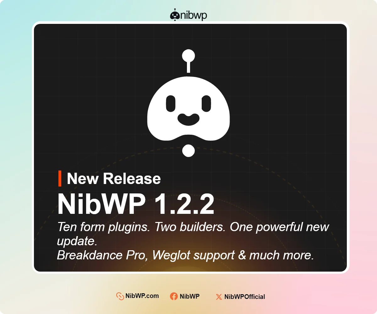 A big new NibWP update is here. 1.2.2